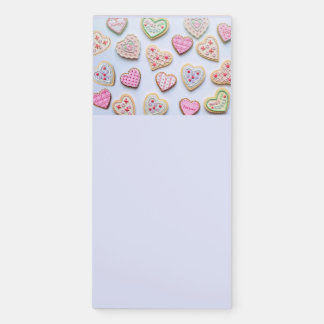 Valentine's day heart cookies   magnetic notepad