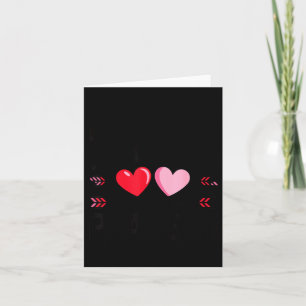 Valentines Day Heart Family Gamer Gaming New Paren Card