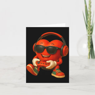 Valentines Day Heart Gamer Video Gaming Boys Men K Card