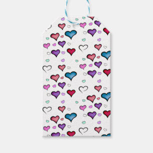 Valentine's Day heart Gift Tags