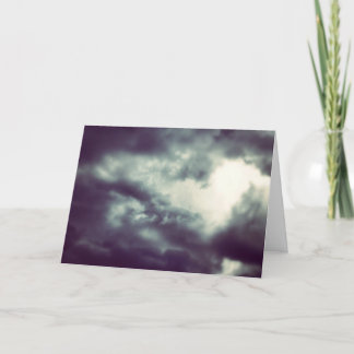 Valentine's Day Heart In Clouds Greeting Card