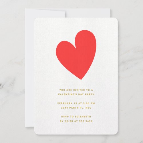 Valentines Day Heart Invitation