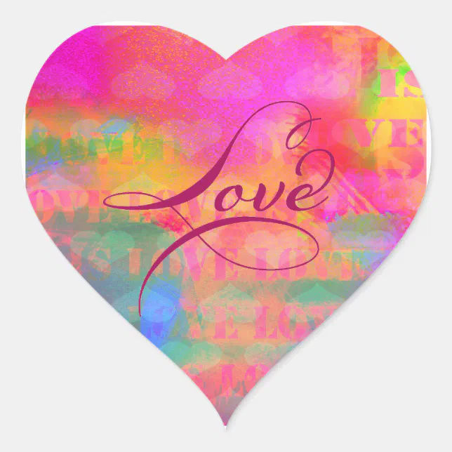 heart - love - heart' Sticker