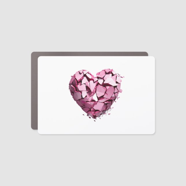 Valentine's Day Heart Love Love Proof Feelings Car Magnet (Front)