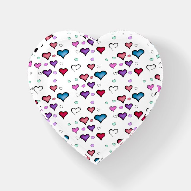 Valentine's Day heart  Paperweight (Front)