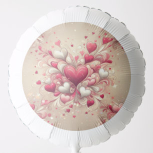 valentine's day heart patterned balloon