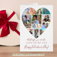 Valentines Day Heart Photo Collage Custom Text at Zazzle