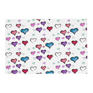 Valentine's Day heart Placemat