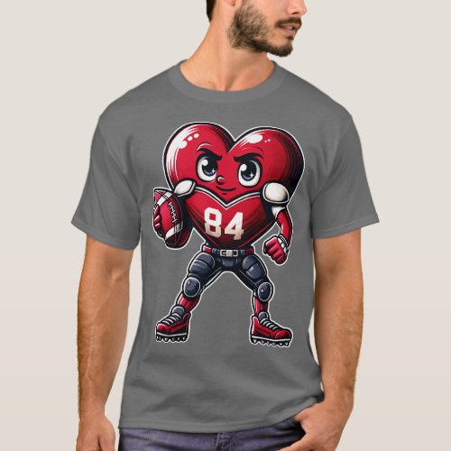 Valentines Day Heart  Player T_Shirt