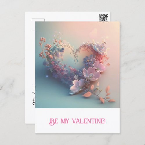 Valentines Day Heart Postcard