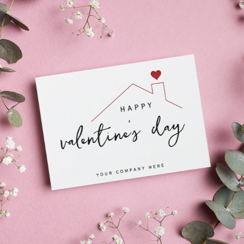 Valentines Day Heart Promotional Real Estate Postcard