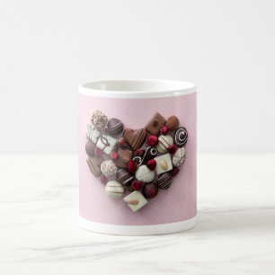 Valentines Day Heart Shape Chocolate Mug