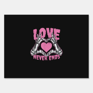 Valentines Day Heart Skeleton Hands Heart Sign