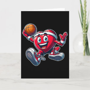 Valentine's Day Heart Sketll Player Team Sports  Card