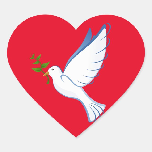 Valentine's day  heart sticker (Front)