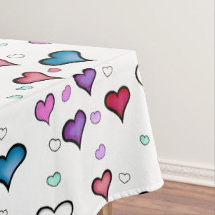 Valentine's Day heart Tablecloth
