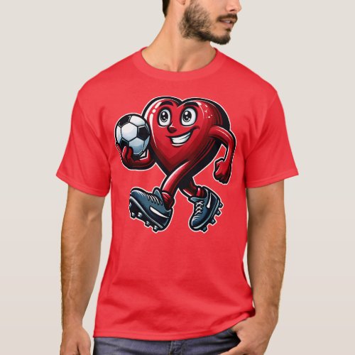 Valentines Day Heart Team Player T_Shirt