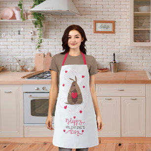 Valentine's Day Heart Texas Armadillo Apron