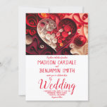 Valentine&#39;s Day Heart Theme Wedding Invitation