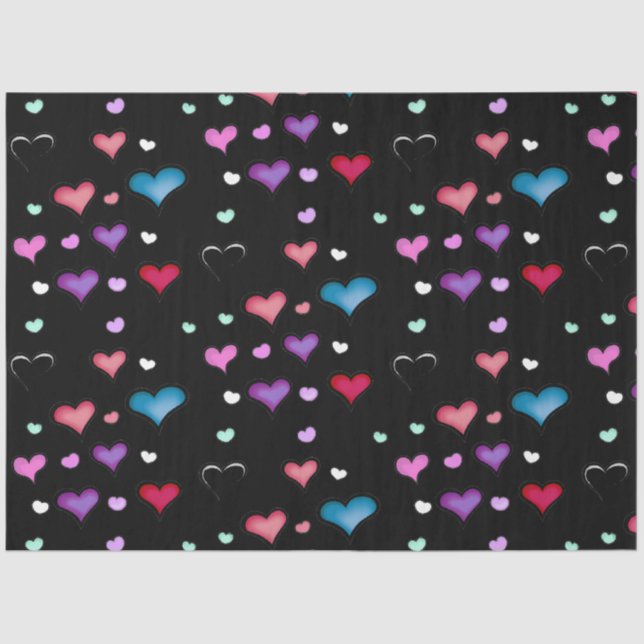 Valentine's Day heart  Tissue Paper (Front)