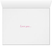 Valentines day heart tree pink card (Inside Horizontal (Bottom))
