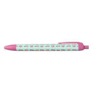 Valentine's Day Heart Truck Black Ink Pen