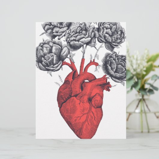 Valentine's day heart with flowers (Standing Front)