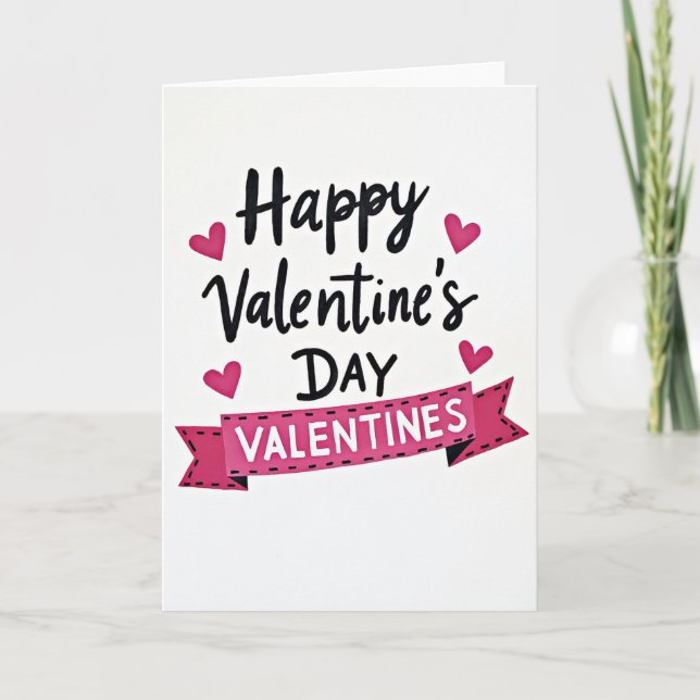 Valentines Day Heartfelt Card (Front)