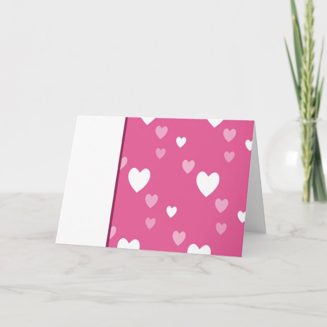 Valentine's Day Hearts 1 Card (Front)