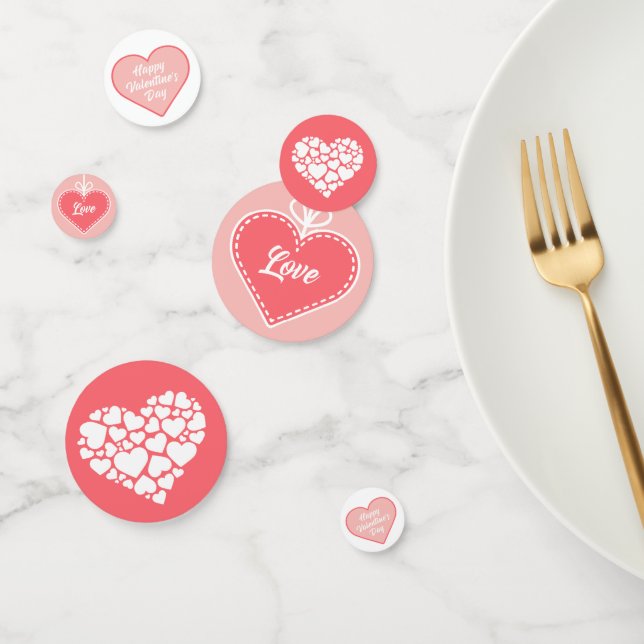 Valentine's Day Hearts and Love Mix ID571 Confetti (Group)