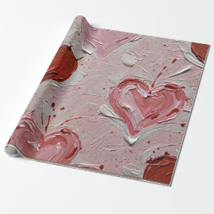 Valentine's Day Hearts Art Print Wrapping Paper