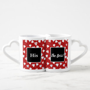 ❤️VALENTINES DAY HEARTS COFFEE HIS & HERS COFFEE M COFFEE MUG SET