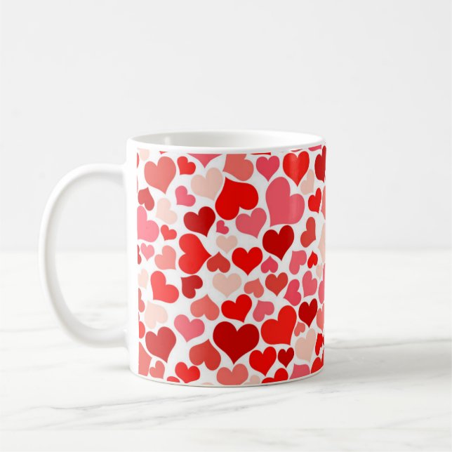 Valentine's Day - Hearts Coffee Mug (Left)