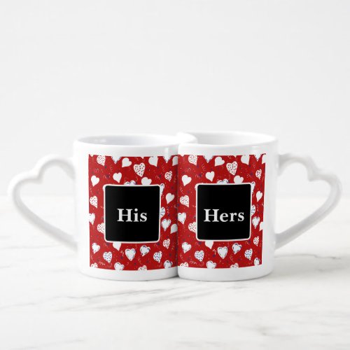 ️VALENTINES DAY HEARTS COFFEE MUG SET