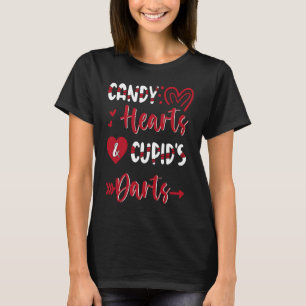 Valentine's Day Hearts Darts Cupid Candy Heart T-Shirt
