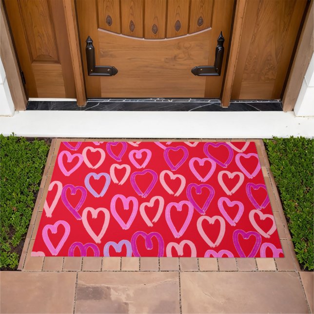 Valentines Day Hearts  Doormat (Outdoor)