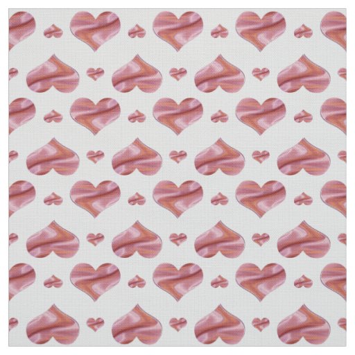 Valentine's Day. Hearts. Fabric