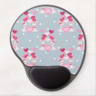 Valentine's Day Hearts Gel Mouse Pad