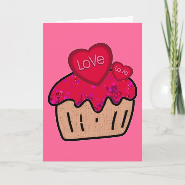 valentine's day hearts greeting card (Front)