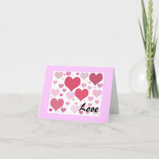 Valentines Day Hearts Holiday Card
