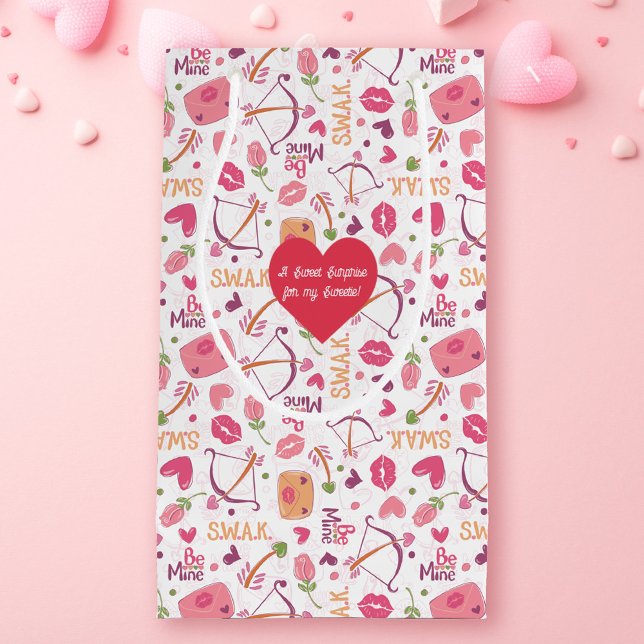 Valentines Day Hearts & Kisses Gift Bag (Creator Uploaded)