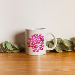 Valentine's day hearts - pink and magenta coffee mug<br><div class="desc">Valentine's day watercolor hearts - pink and magenta mug</div>