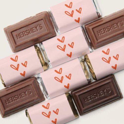 Valentine's Day Hearts Pink and Red Hershey's Miniatures
