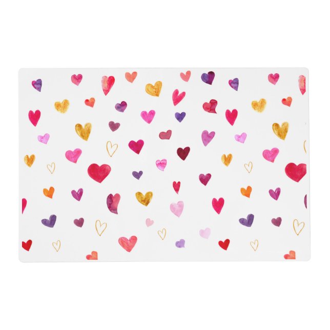 Valentine's Day Hearts Placemat (Front)