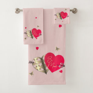 Valentine's Day Hearts Towel