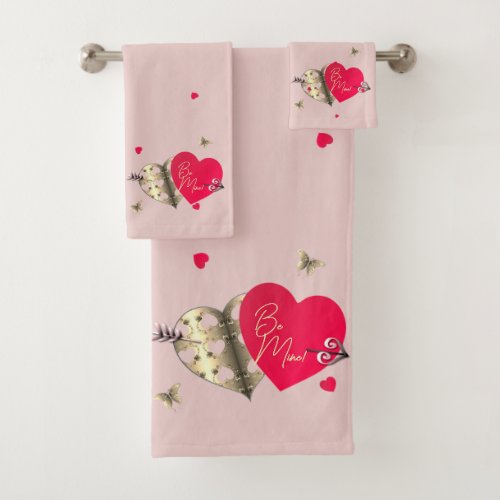 Valentines Day Hearts Towel