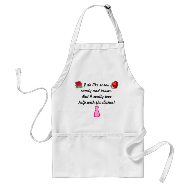 Valentine's Day Help With...Apron Adult Apron (Front)