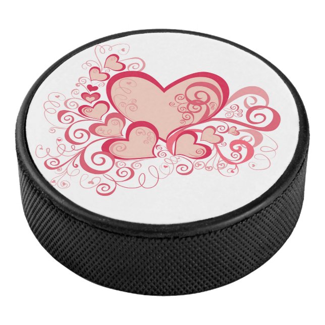 Valentine's Day Hockey Puck (3/4)
