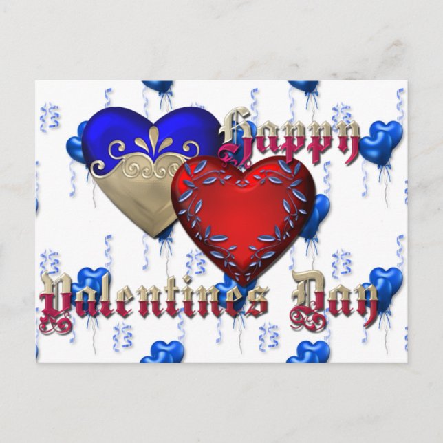 Valentine's Day Holiday Postcard (Front)