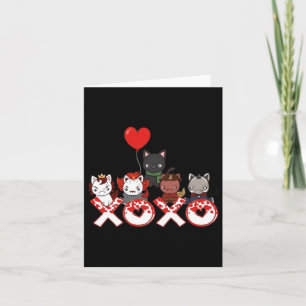 Valentines Day Horror Movies Unicorn Xoxo Card
